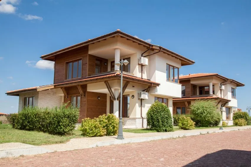 Beautiful neutral tone home exterior